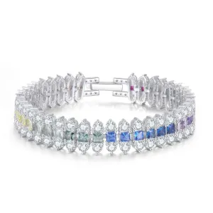 أساور ساحرة من سبائك الزركونيا المكعبة - cubic zirconia alloy charm bracelets