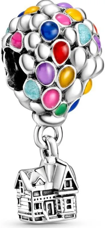 10 Pack Silver Bead Charms for Pandora Bracelets and Necklaces Charm for Woman Dangle Pendant Beads Set
