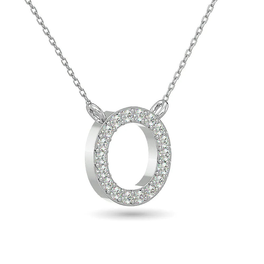 10KT WHITE GOLD 1/12CT TW DIAMOND PENDANT