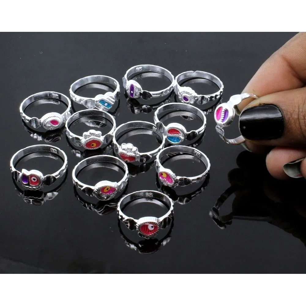 12pc assorted Indian sterling silver rings challa - marriage gift for girls