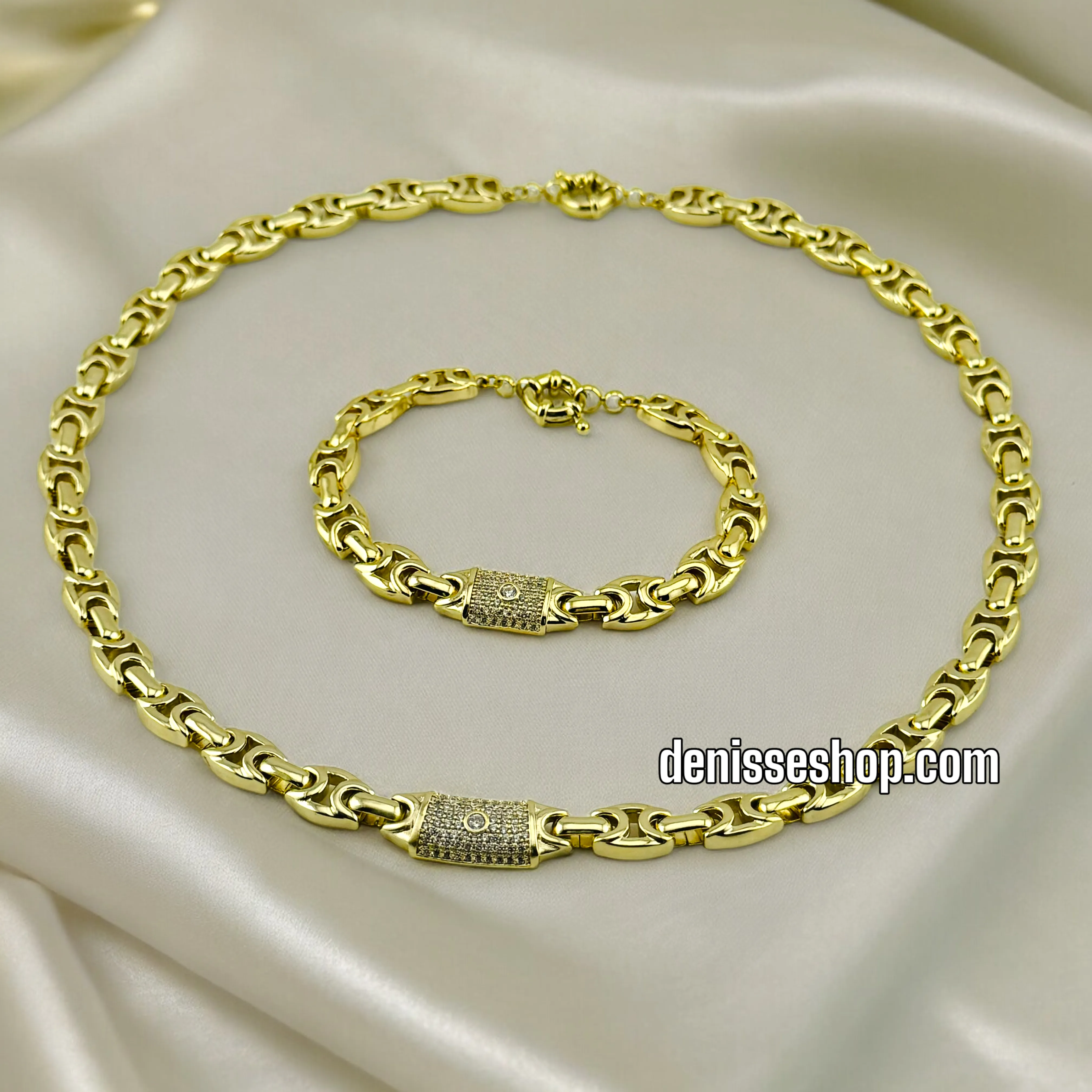14K FASHION NECKLACE SET  18'' C53