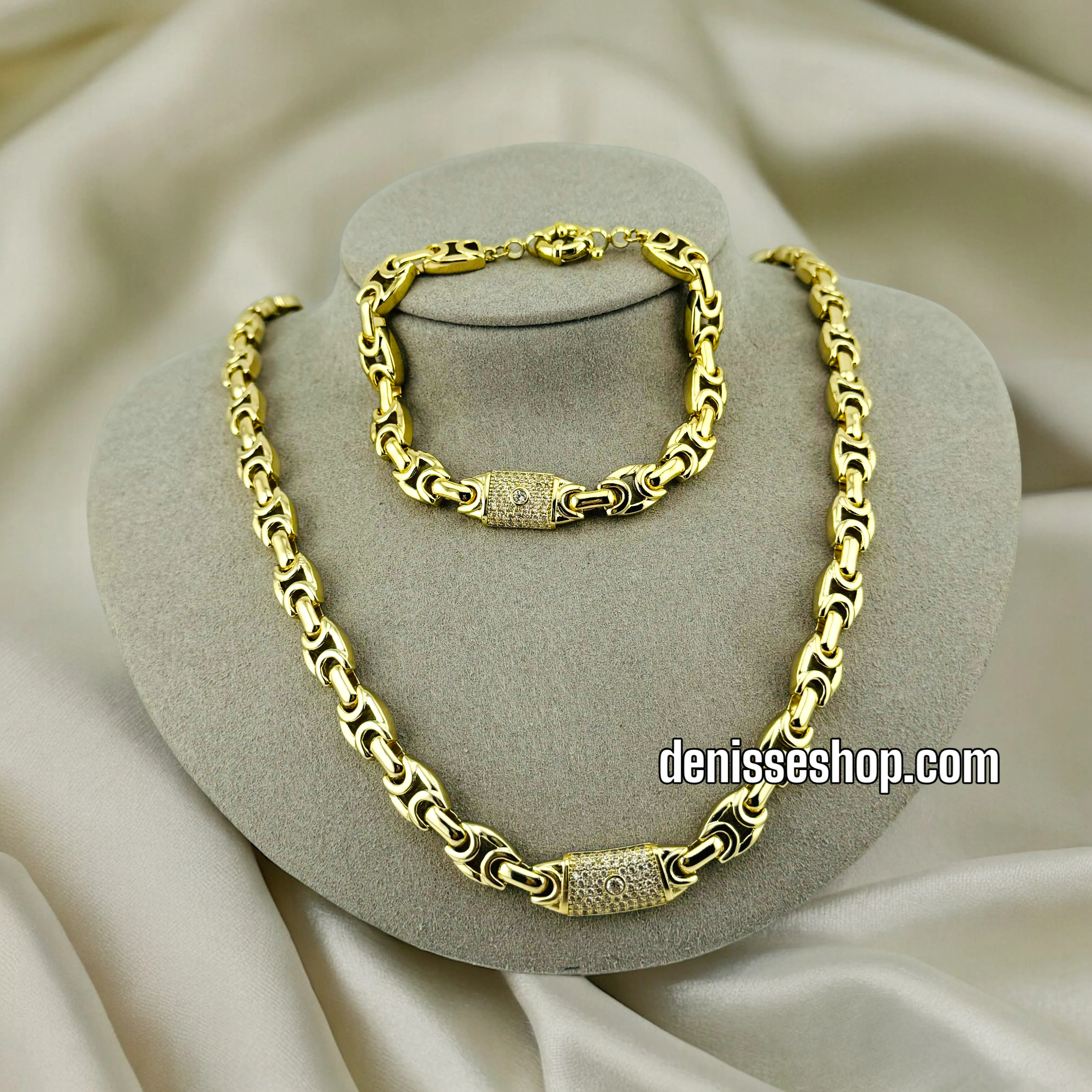 14K FASHION NECKLACE SET  18'' C53