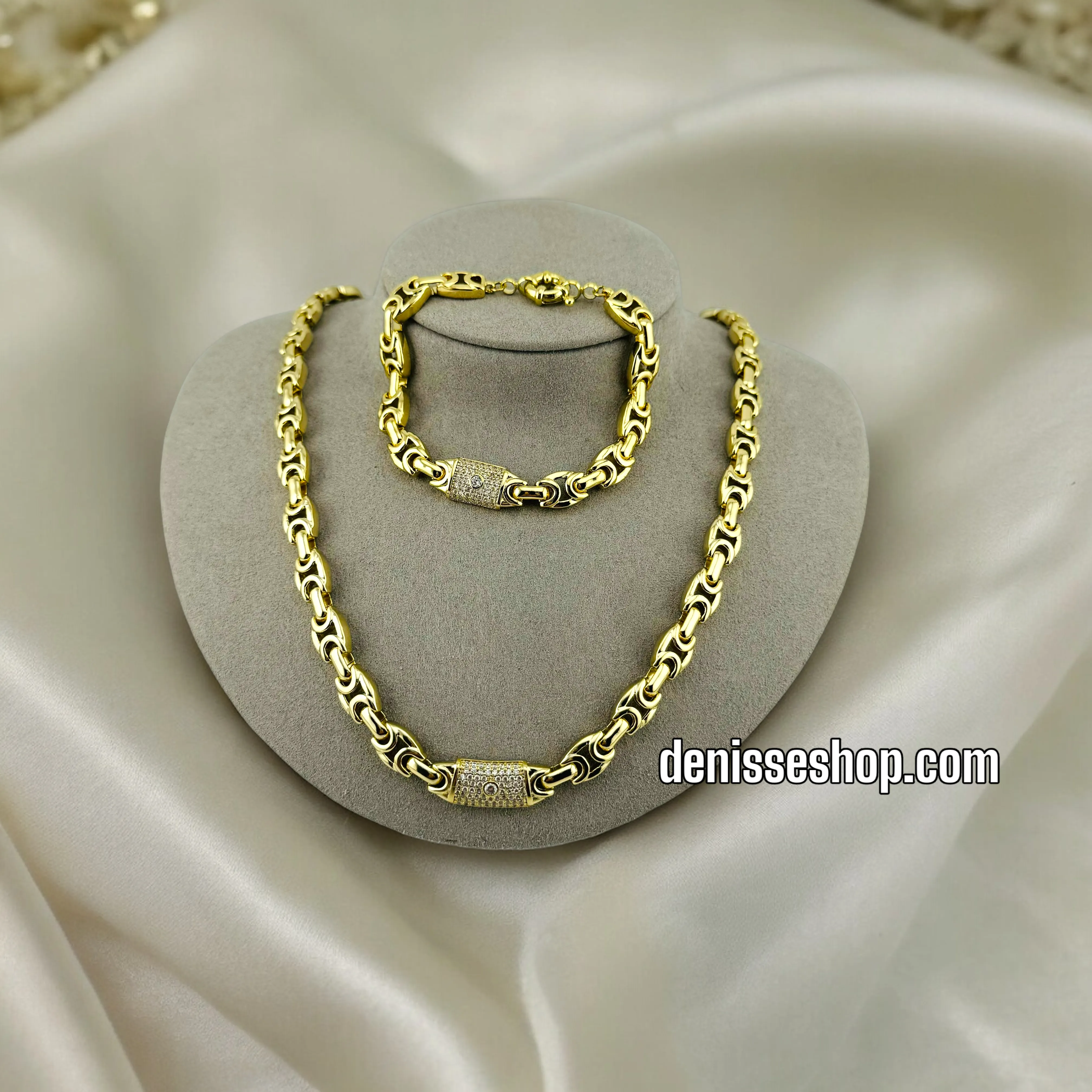 14K FASHION NECKLACE SET  18'' C53