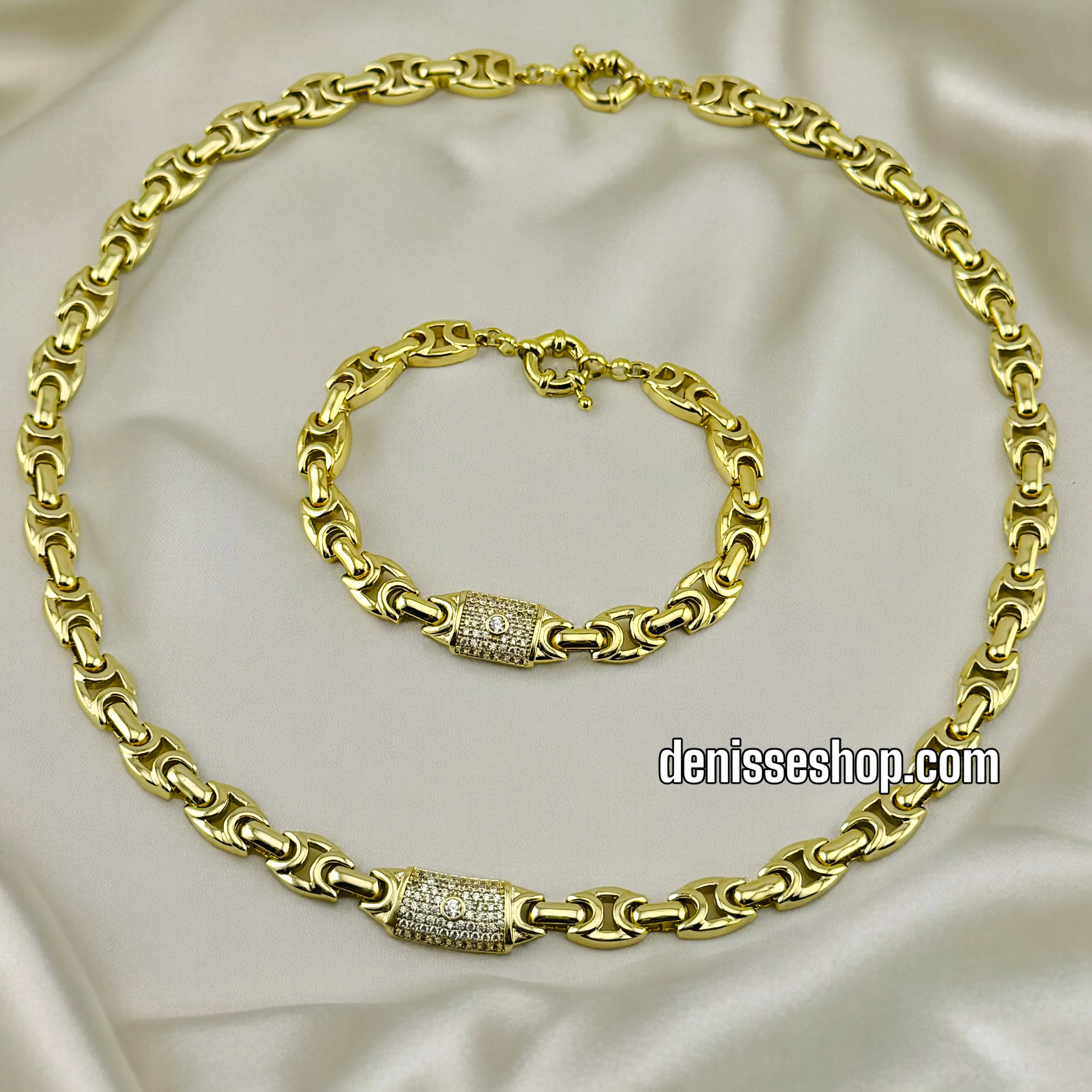 14K FASHION NECKLACE SET  18'' C53