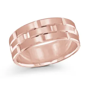 14K Rose Gold Ring from the Executif Collection by Malo - FJM-002-8P