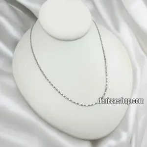 14K SILVER MIRROR DESIGN CHAIN CH055