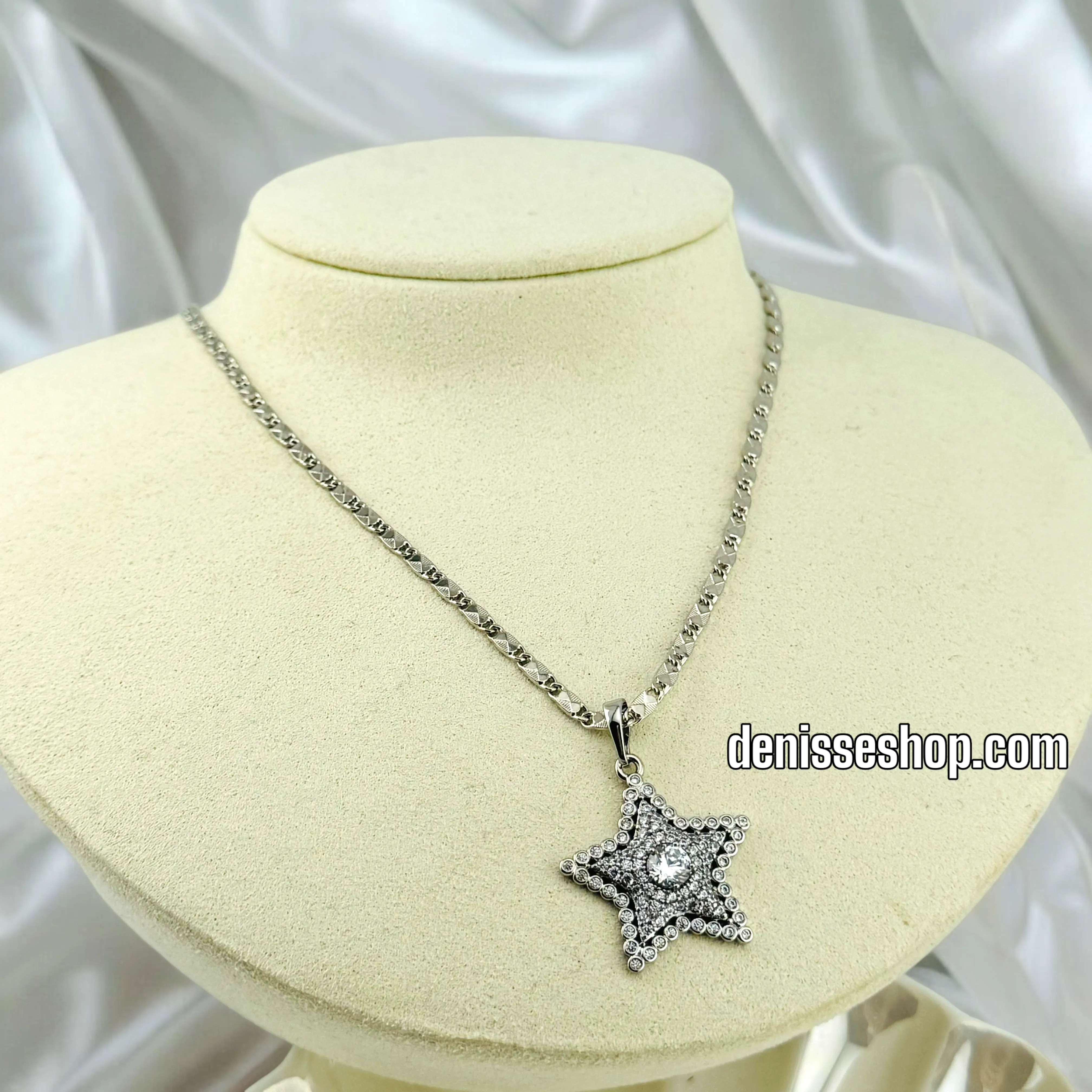 14K SILVER STAR PENDANT P476