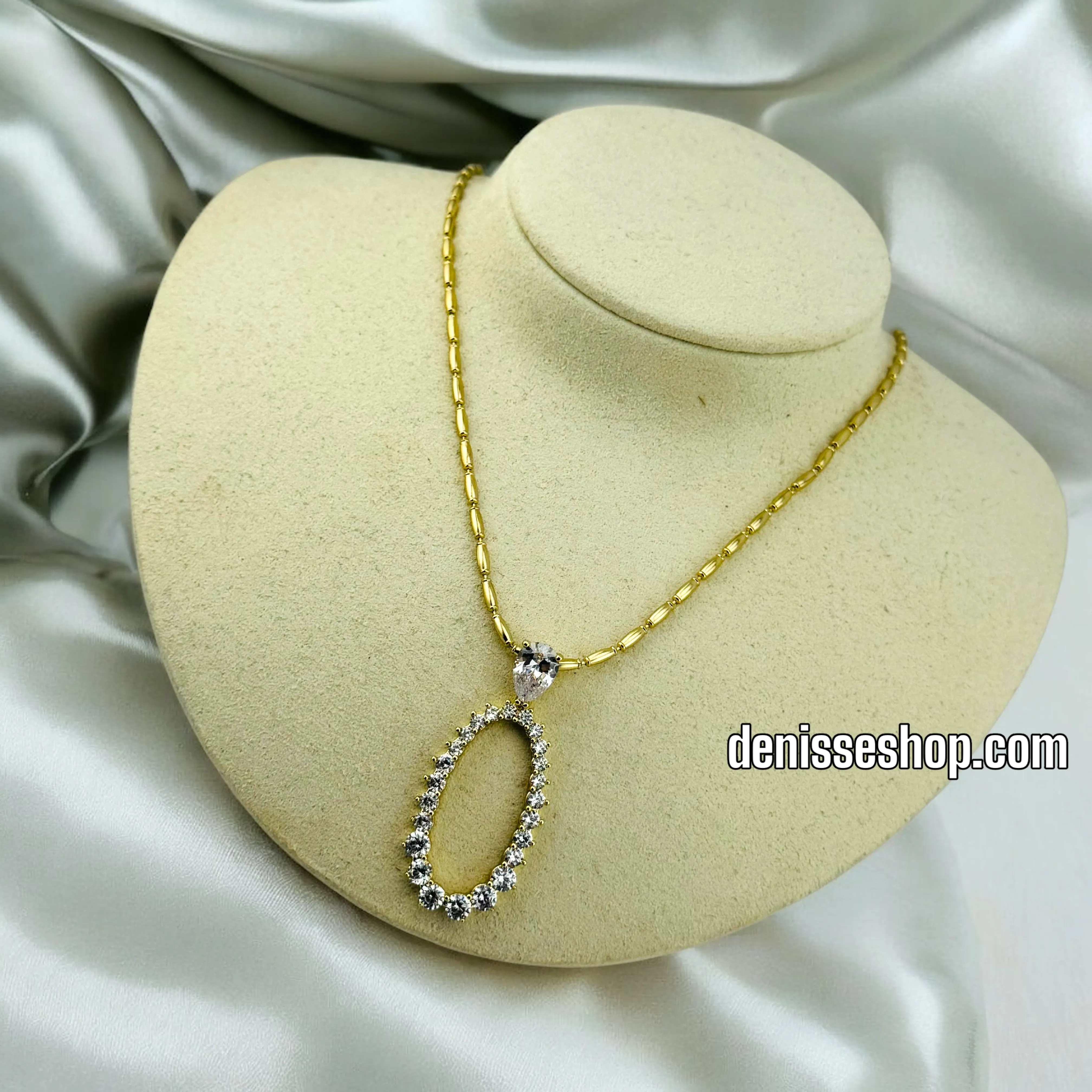 14K WOMAN ELEGANT NECKLACE 18'' N190
