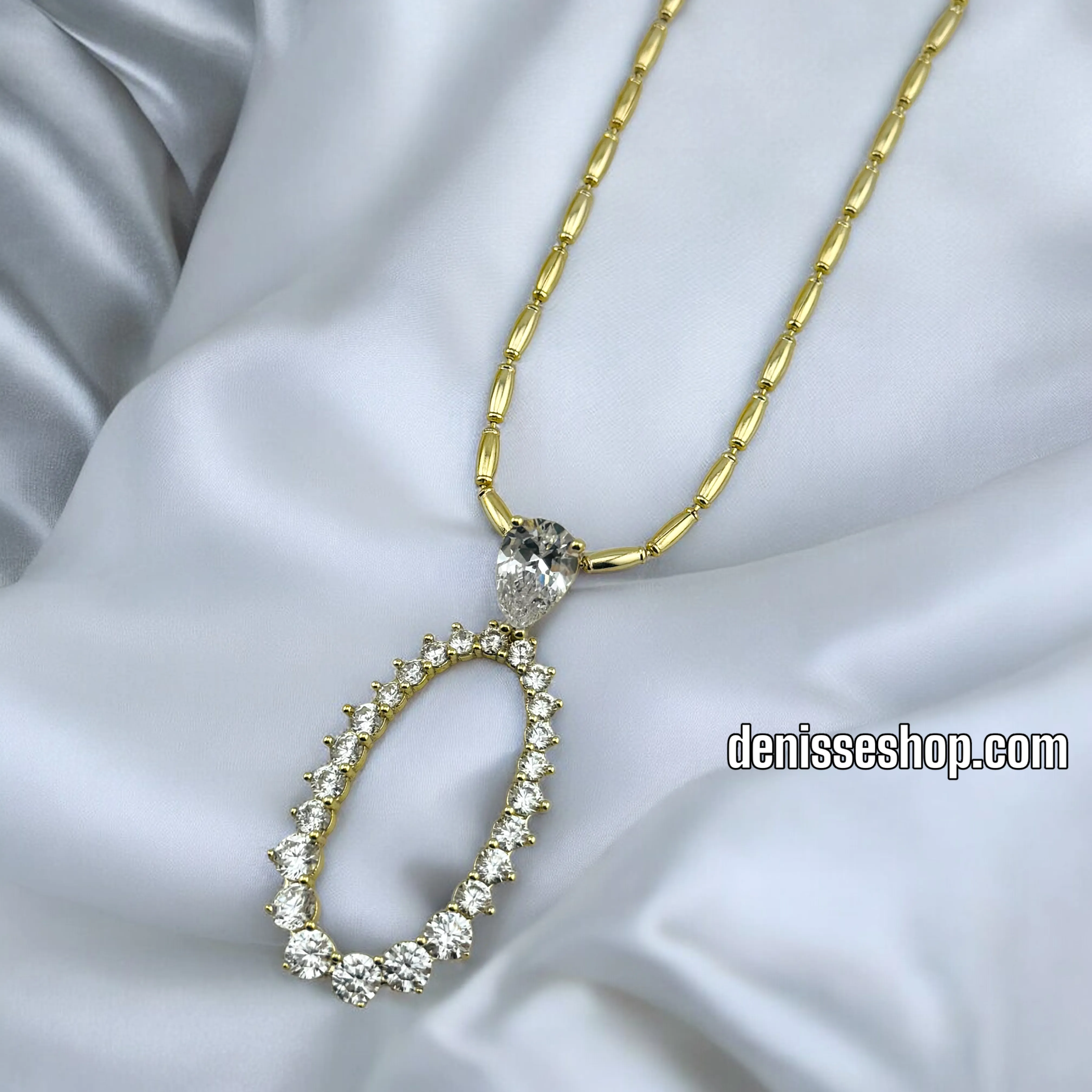 14K WOMAN ELEGANT NECKLACE 18'' N190