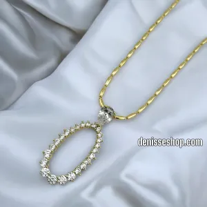 14K WOMAN ELEGANT NECKLACE 18'' N190