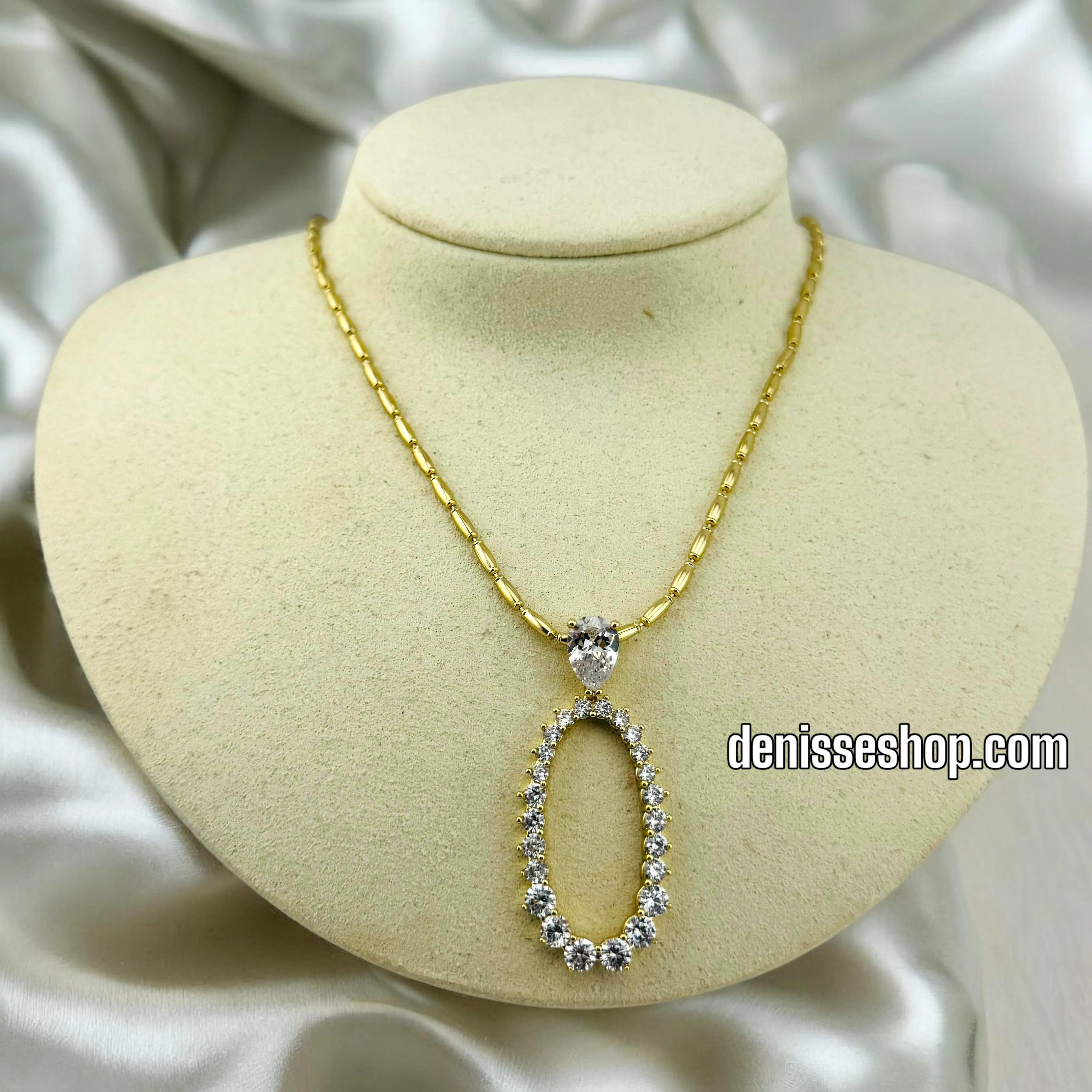 14K WOMAN ELEGANT NECKLACE 18'' N190
