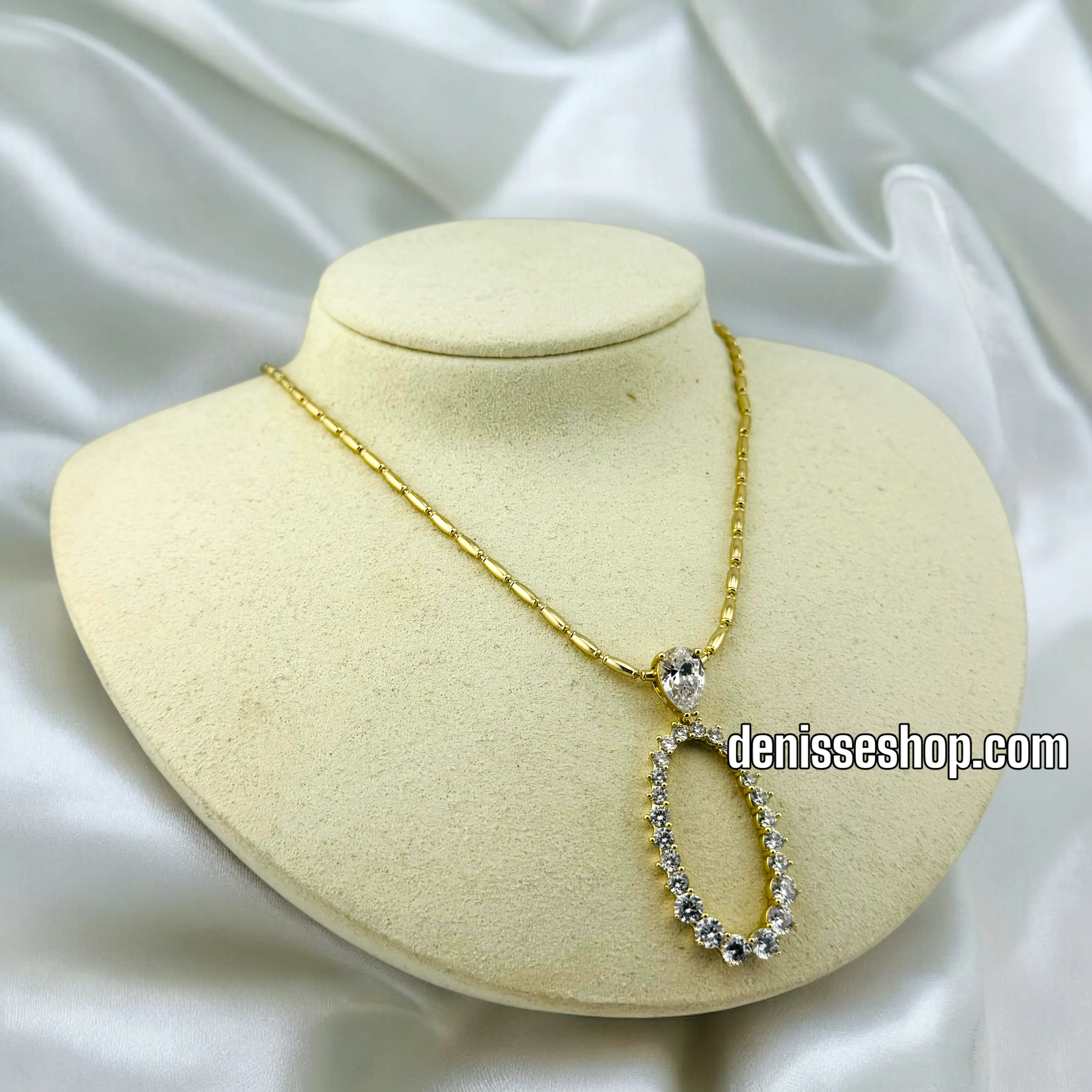 14K WOMAN ELEGANT NECKLACE 18'' N190