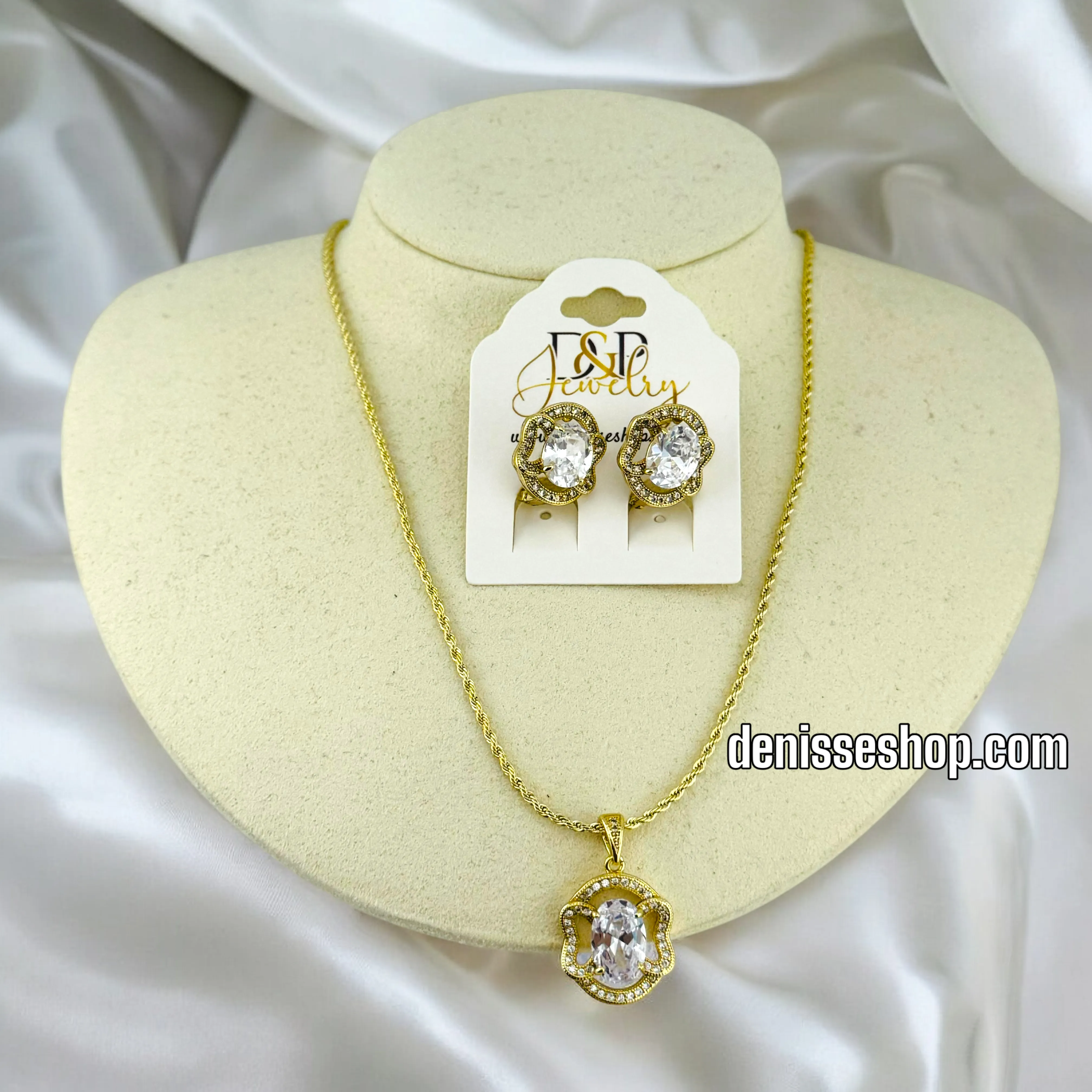 14K WOMEN ELEGANT NECKLACE SET N131