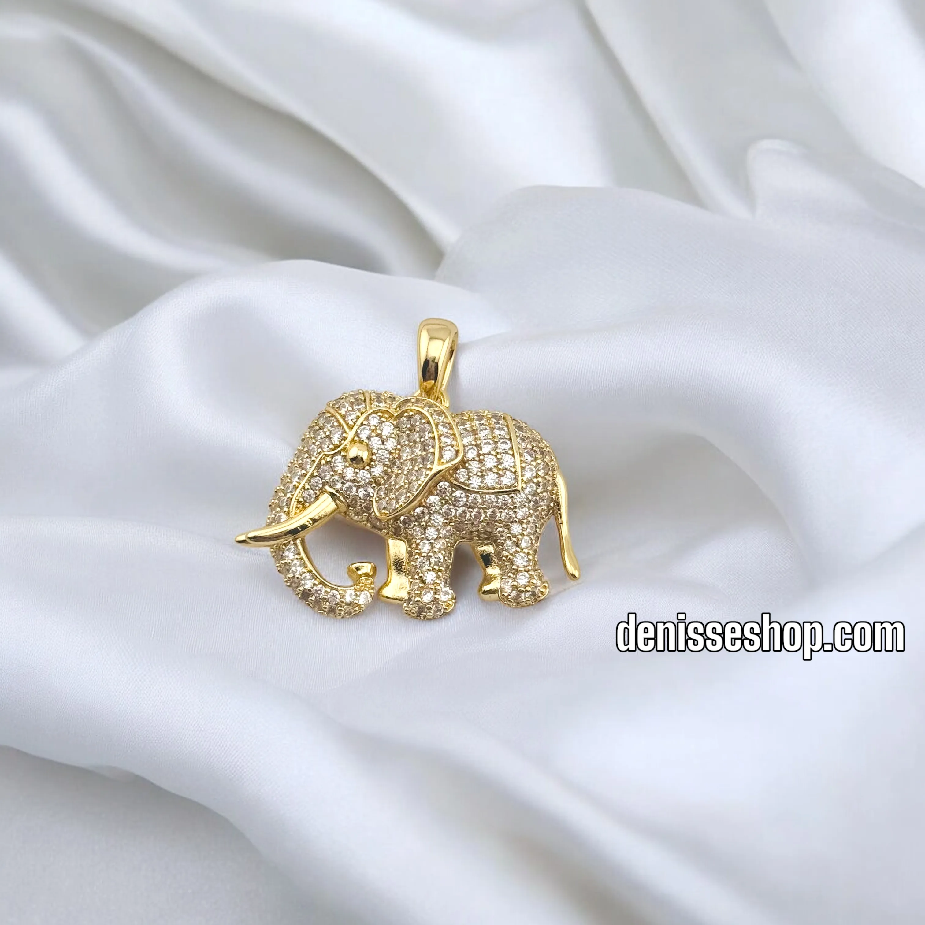 14K WOMEN MEDIUM SIZE ELEPHANT PENDANT P648