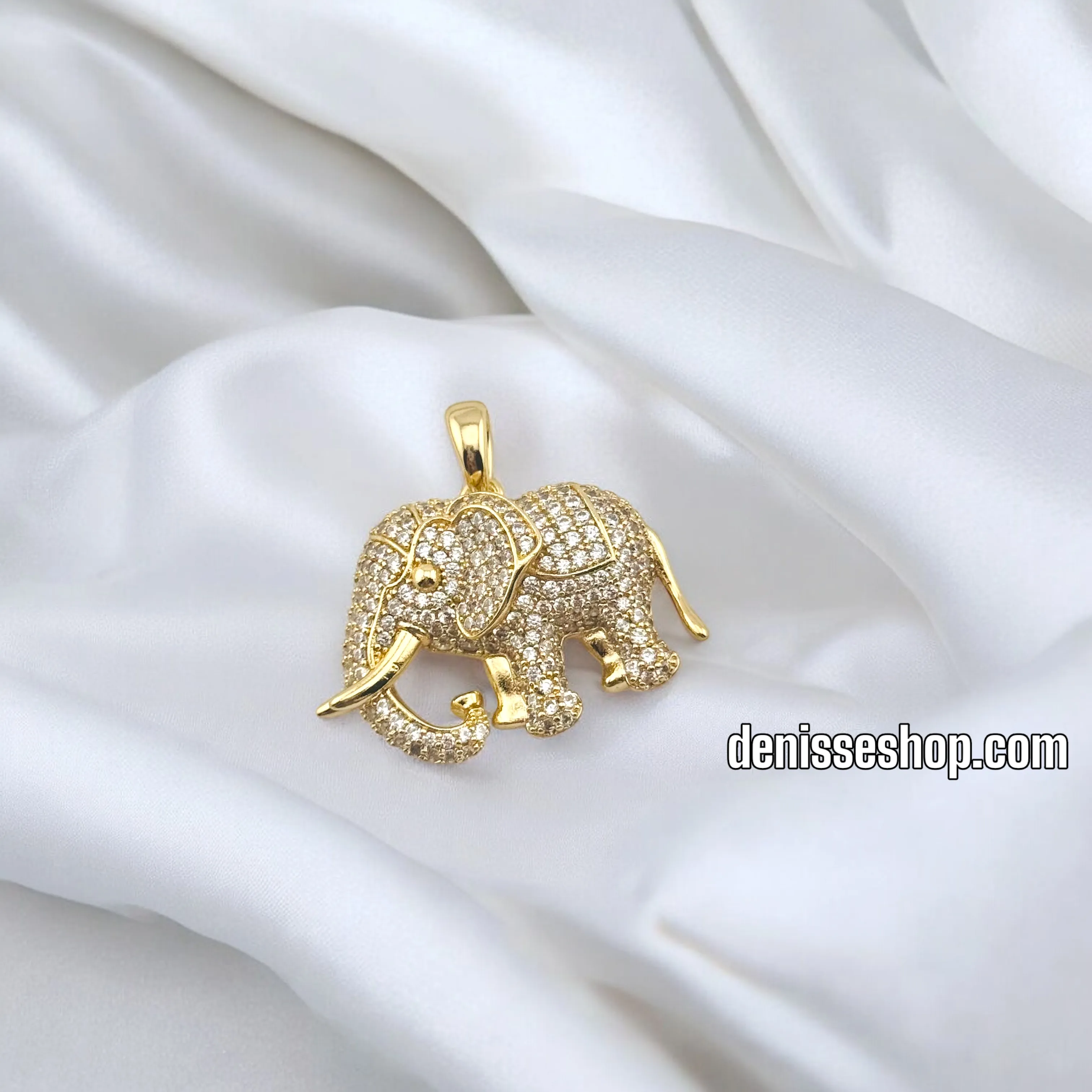 14K WOMEN MEDIUM SIZE ELEPHANT PENDANT P648