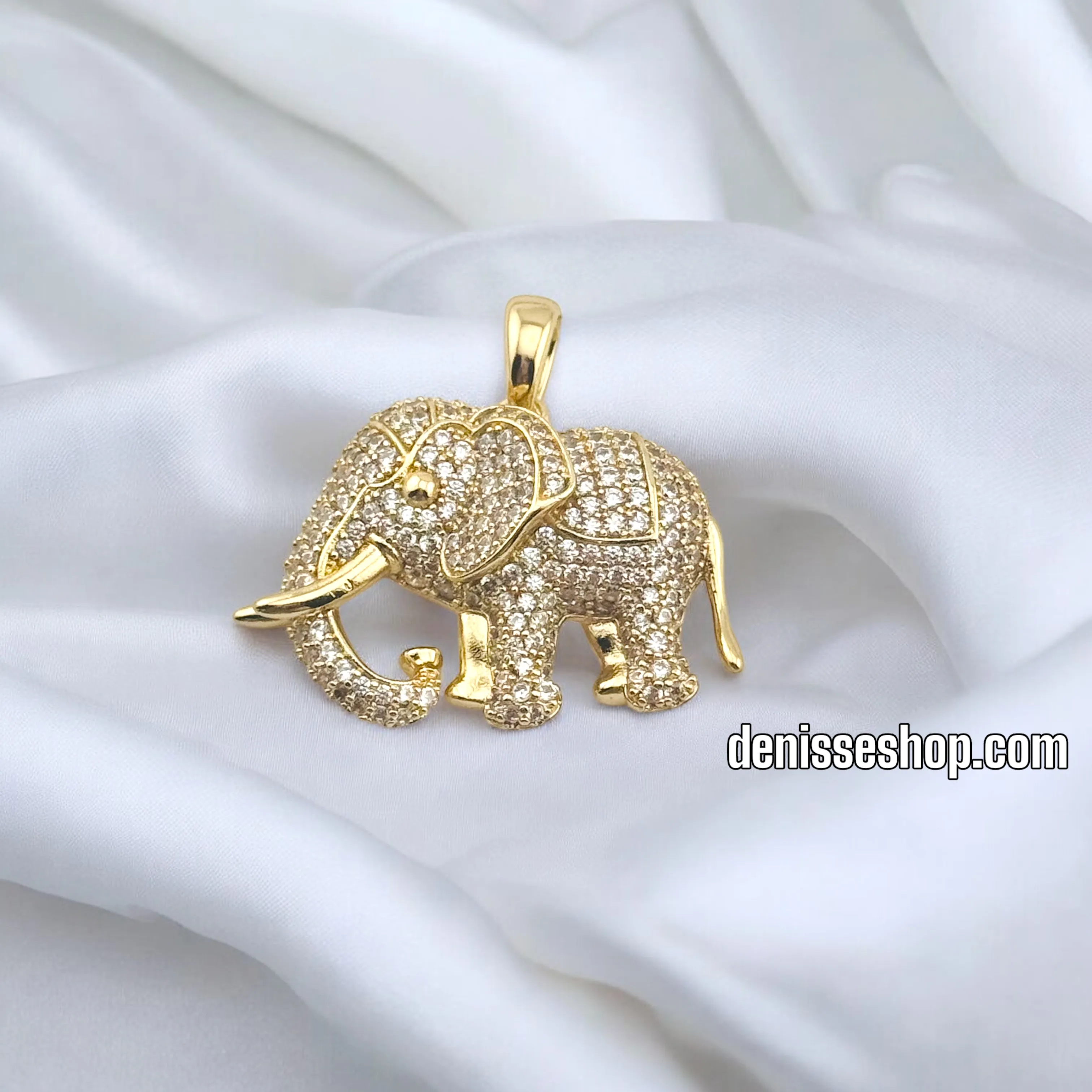 14K WOMEN MEDIUM SIZE ELEPHANT PENDANT P648