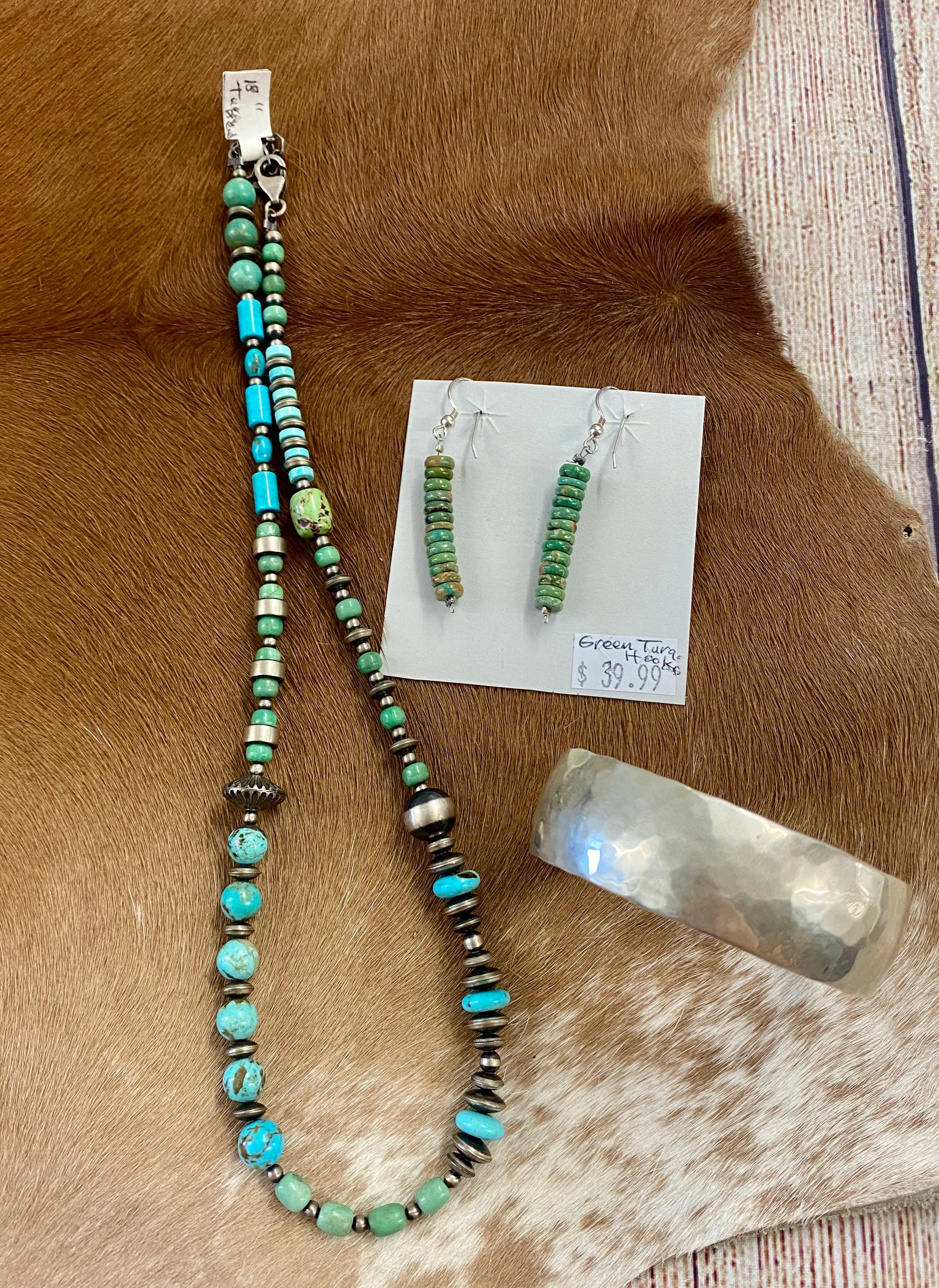 18” Inch Navajo Pearl and Turquoise Necklace