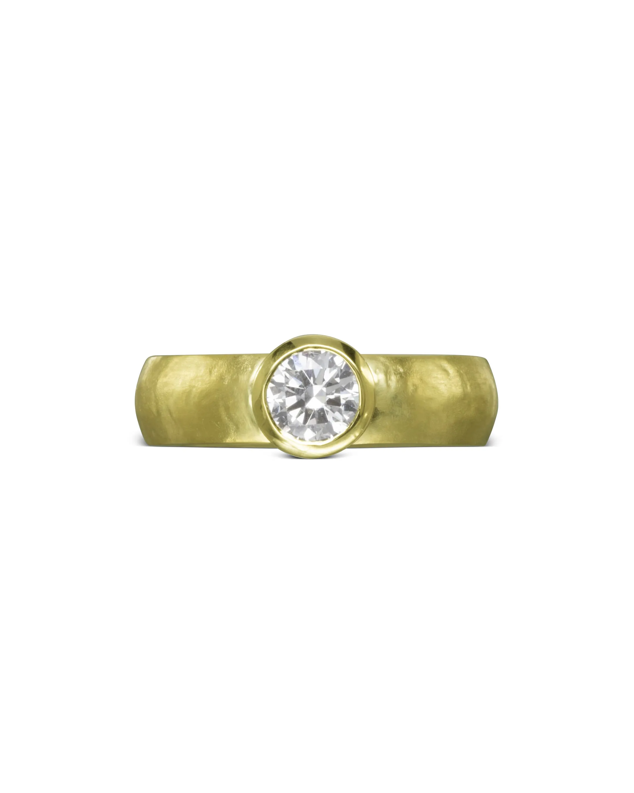 18ct Gold Ring With Brilliant Cut Diamond