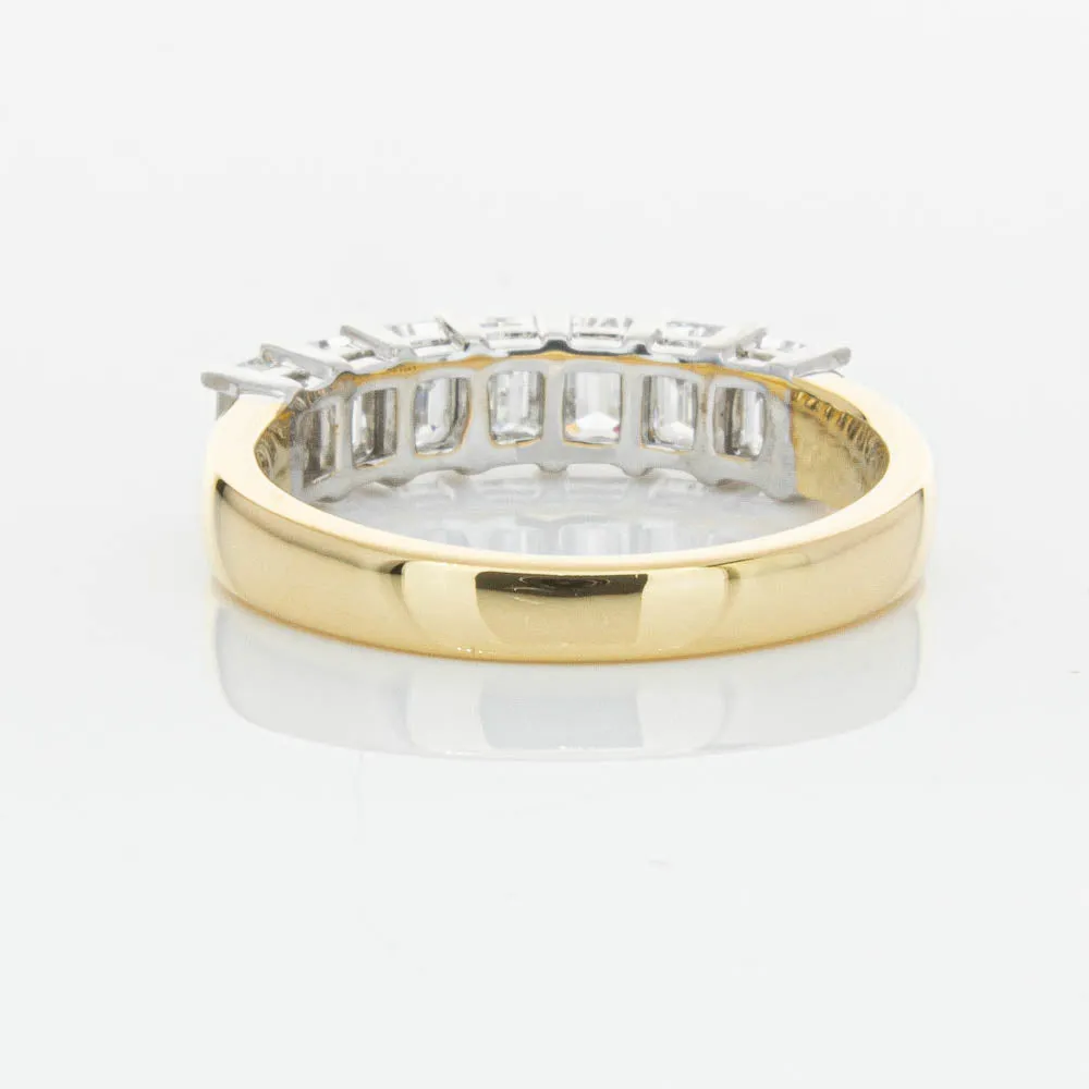 18ct Yellow Gold 1.54ct Emerald Cut Diamond Asra Ring