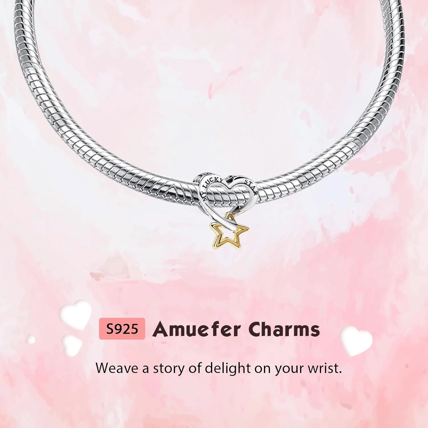 925 Sterling Silver Love Friendship Charms Infinity Pendant Friendship Splittable Heart, Couples, Hot Air Balloon, Robot Lock, Compass, Tree Double Dangle Valentine's Day Christmas For Women Friends