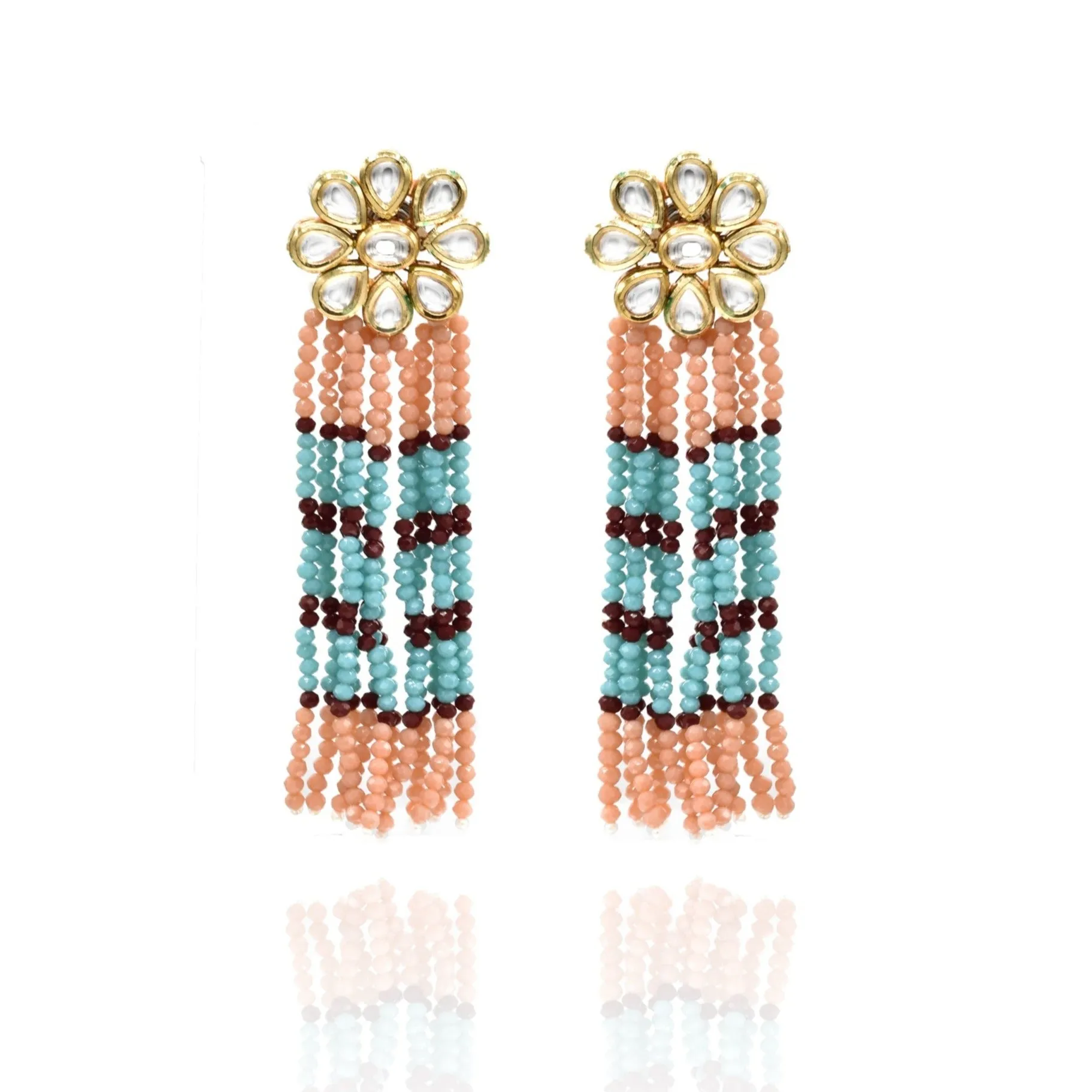Aamna Kundan Tassel Earrings