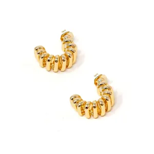 Accordion Hoop Earrings