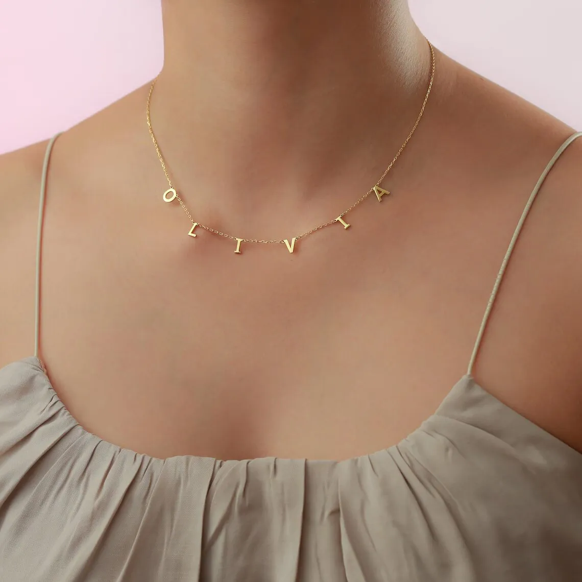 Alphabet Customized Name Necklace
