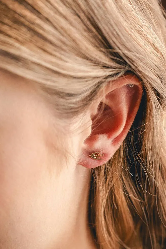 Amano Swallow Bird Stud Earrings