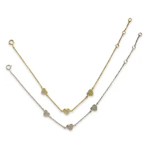 Amore Triple Heart Bracelet