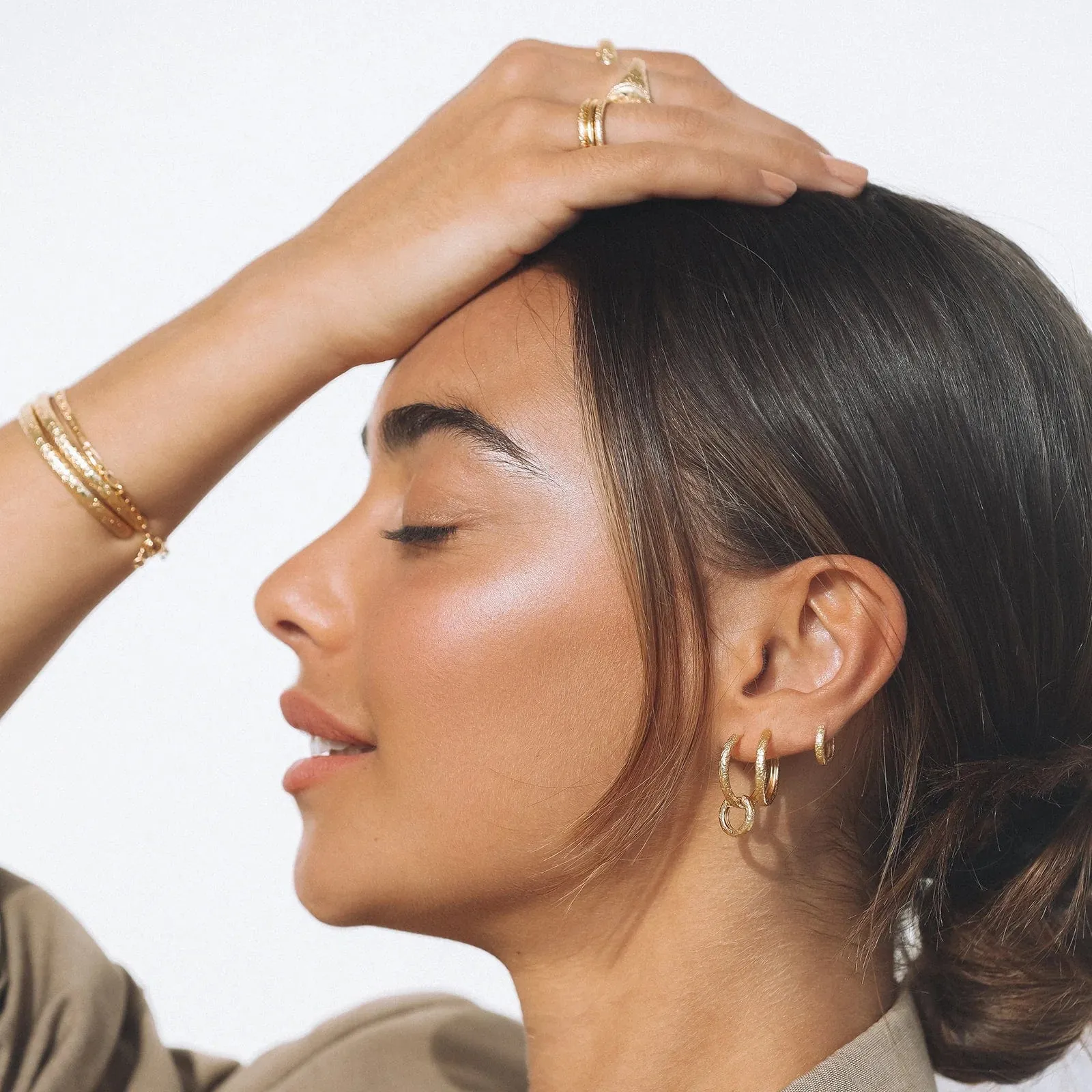 Arms Of Eve | Arabella Gold Hoop Earrings