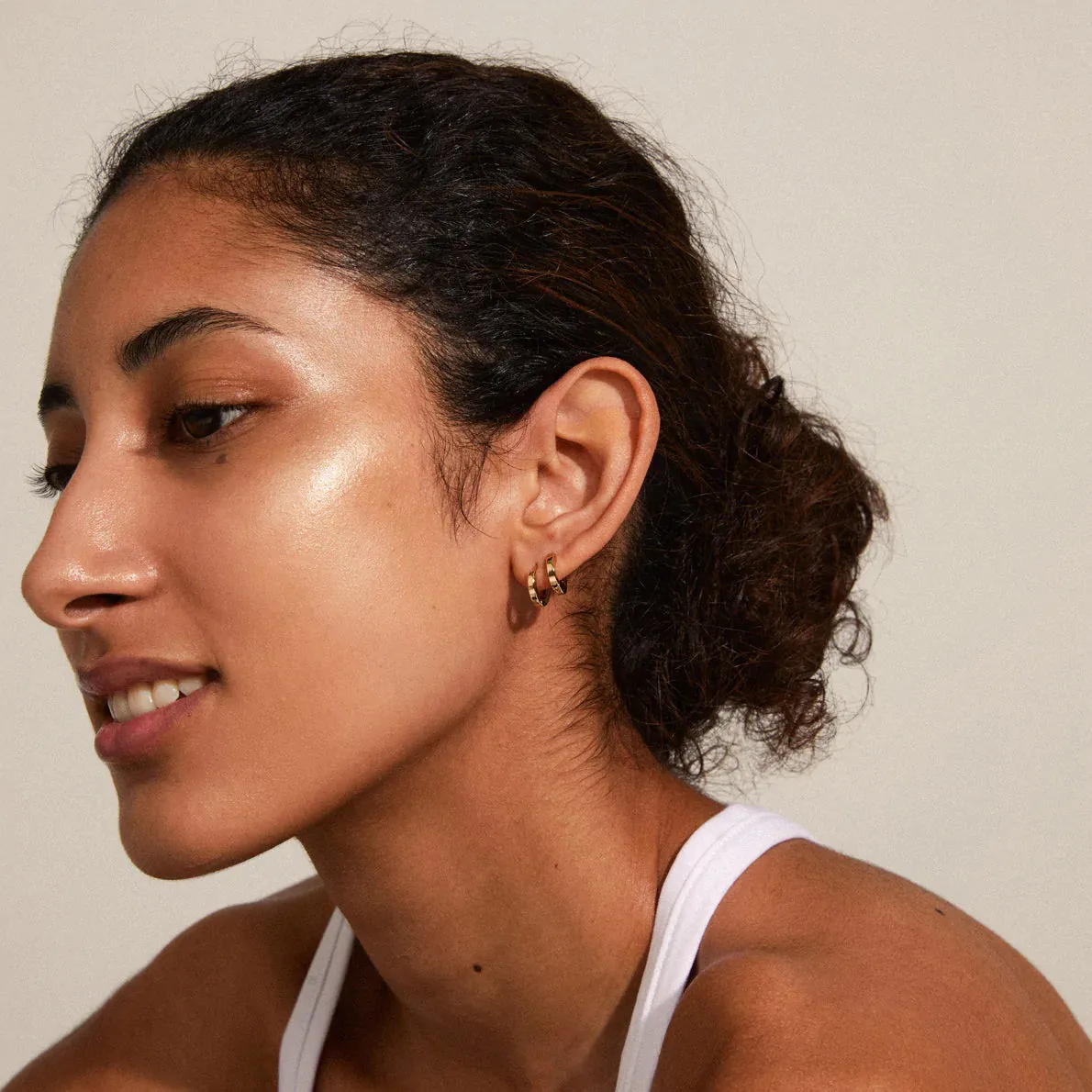 Arnelle Gold Plated Hoops