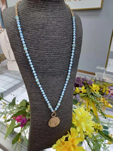 Assorted Hammered Circle Necklaces