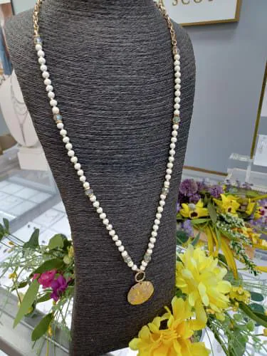Assorted Hammered Circle Necklaces