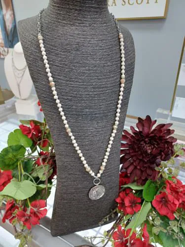 Assorted Hammered Circle Necklaces