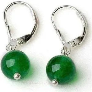 Aventurine Crystal Earrings - Sterling Silver, Healing & Stylish