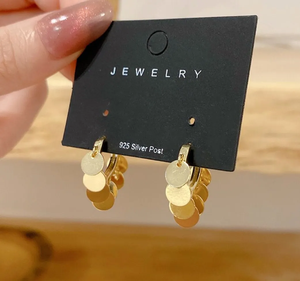 Bling Bling Circle Hoop Earrings