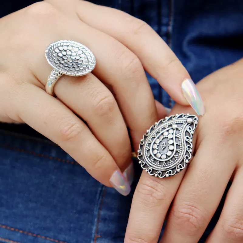 Boheme Swirl Sterling Silver Ring