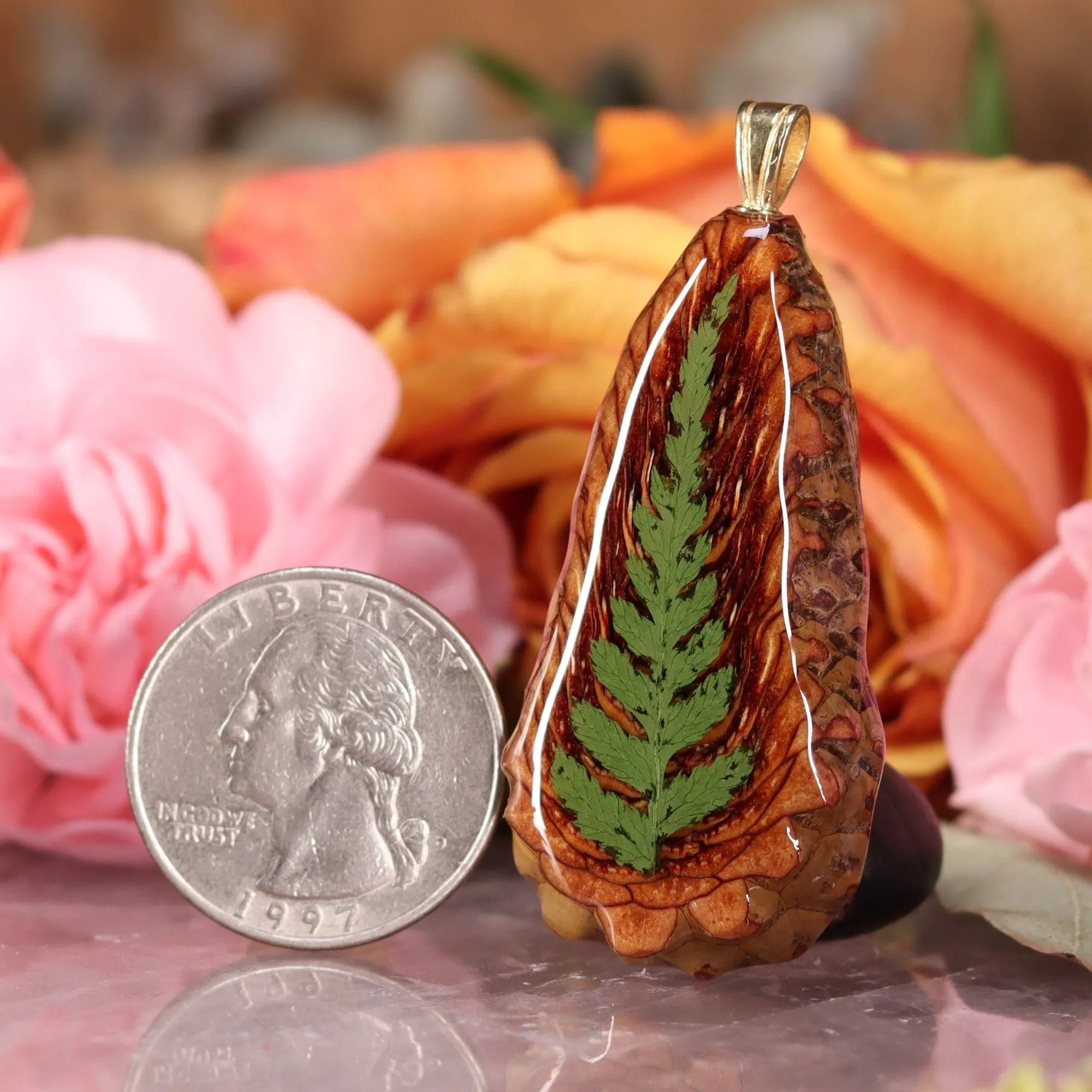Botanical Fern Teardrop