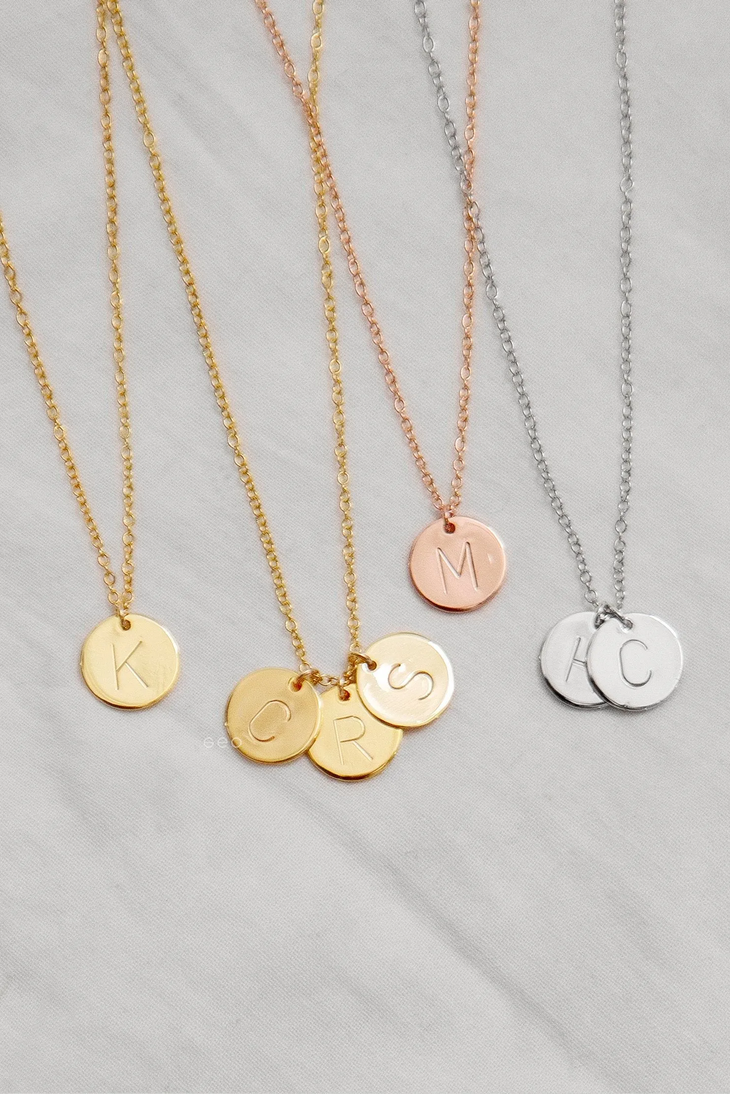 Bridesmaid Gift Personalized Bridesmaid Necklaces Initial Necklaces Monogram Jewelry