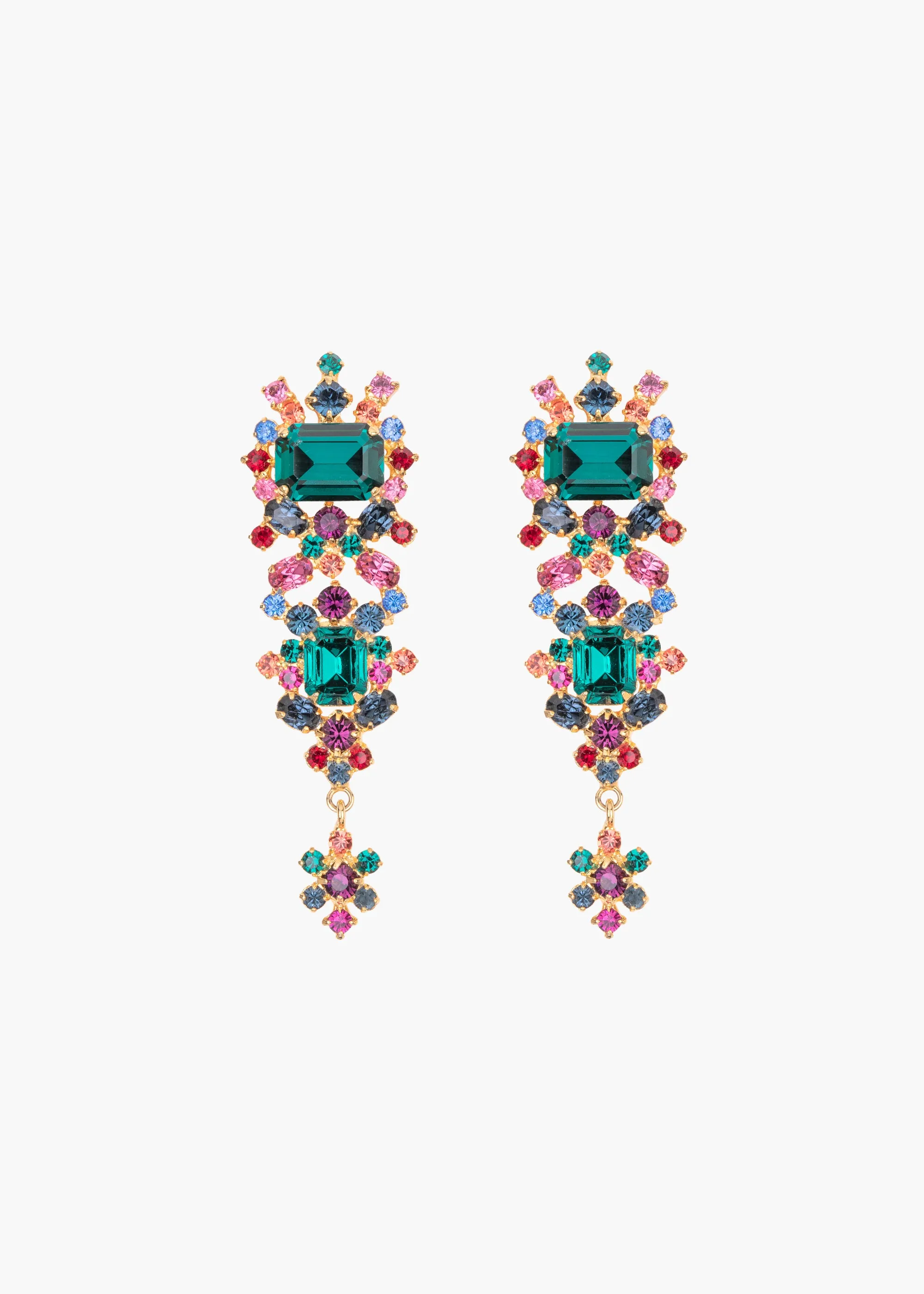 Candence Earrings -- Emerald