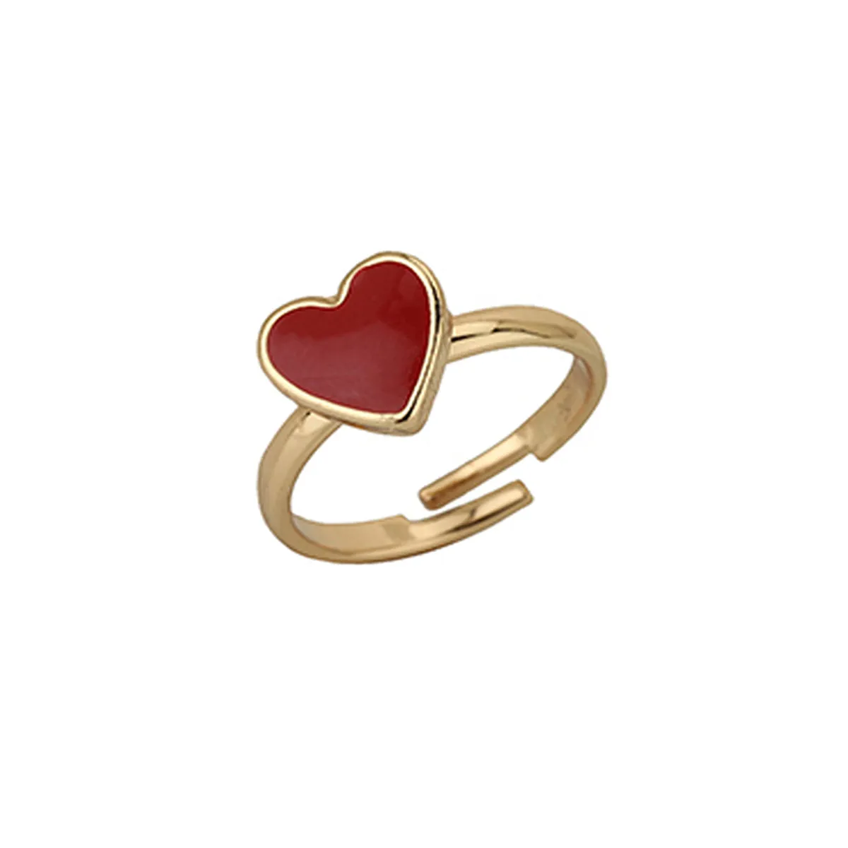 Carlton London Girls Gold-Plated Red Jewellery Set Kjs042