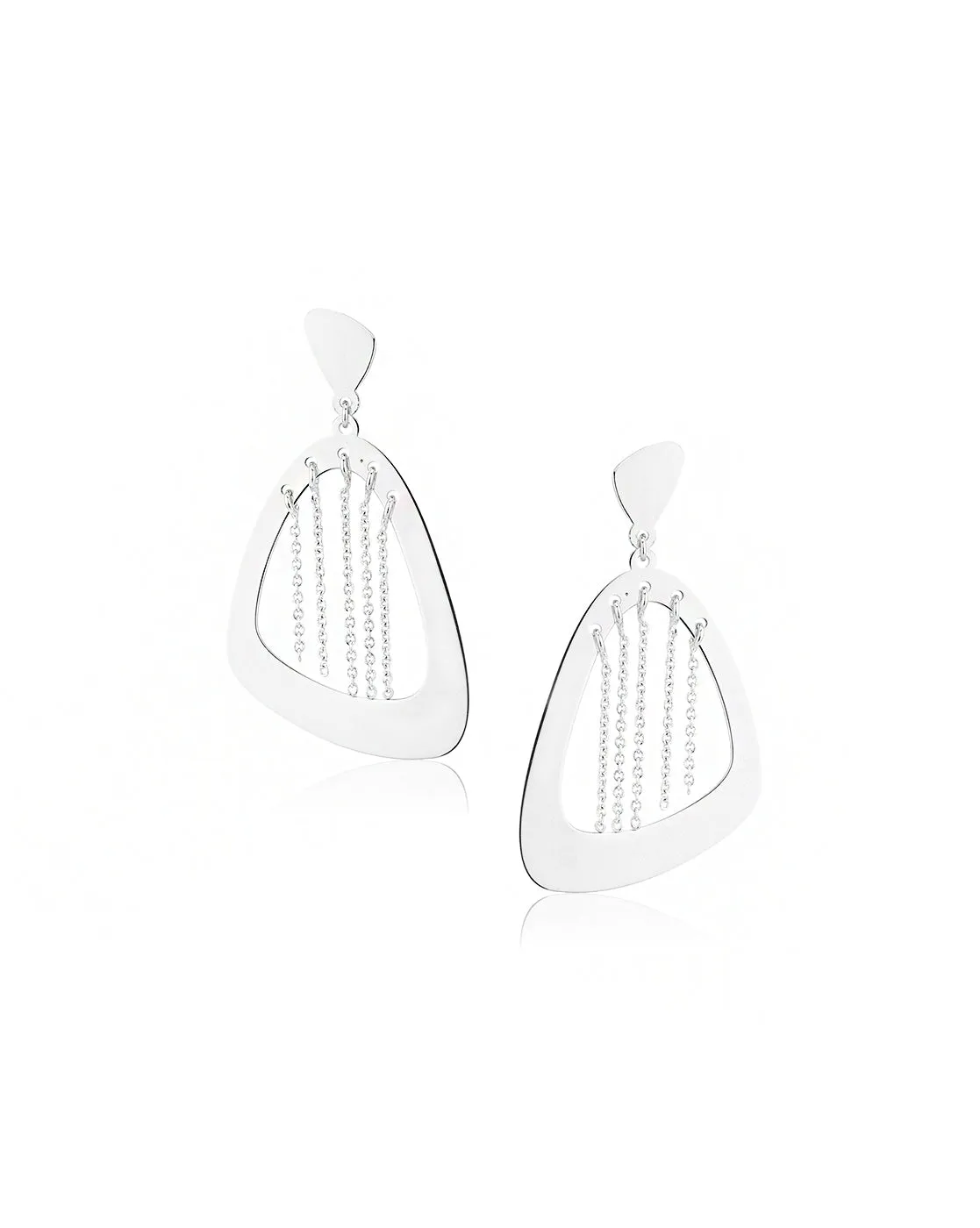 Carlton London Rose Gold Plated Circular Drop Earring For Women