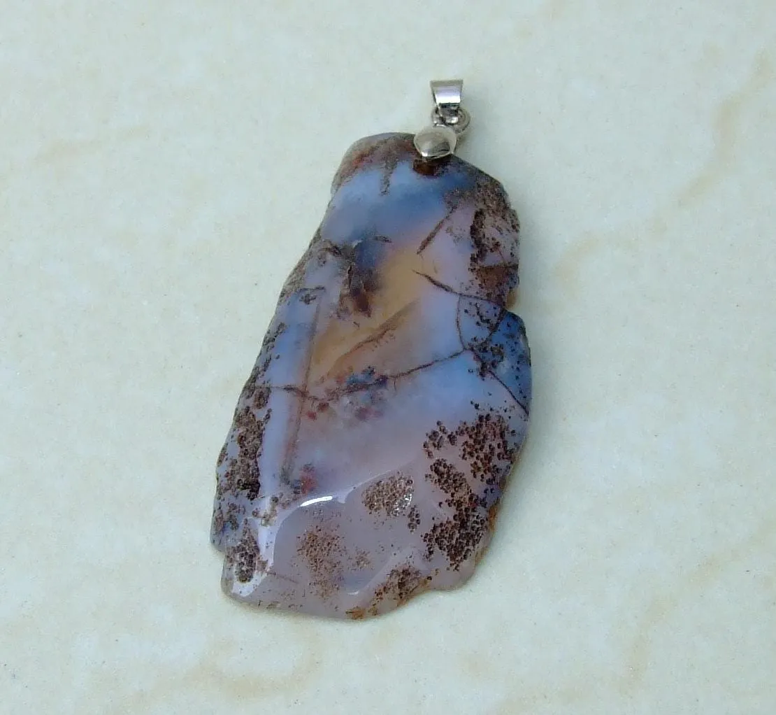Carnelian Pendant, Gemstone Pendant, Slice Pendant, Gold Plated Bezel and Bail, Teardrop Pendant, Thin and Polished - 32mm x 38mm