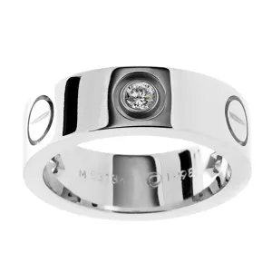 Cartier Love Diamond White Gold Ring