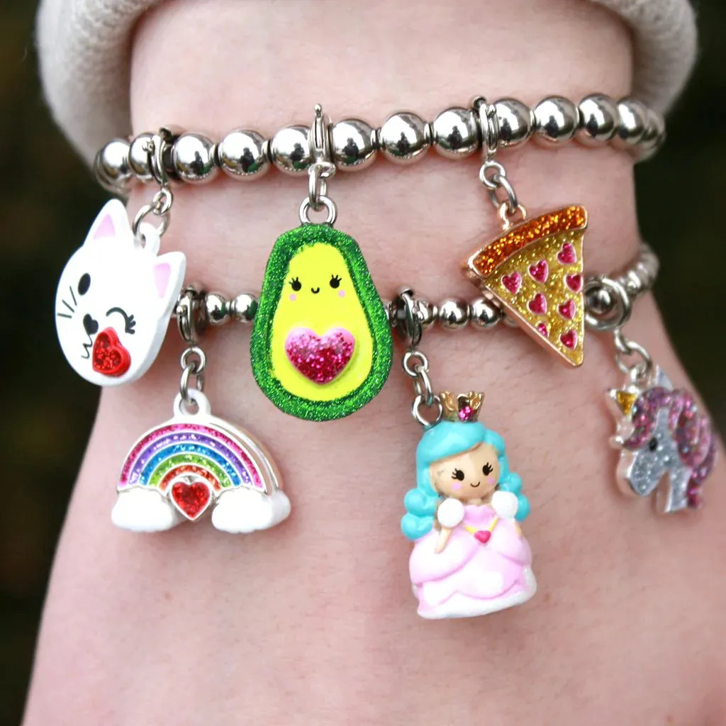 Charm It! - Silver Beads Charm Bracelet
