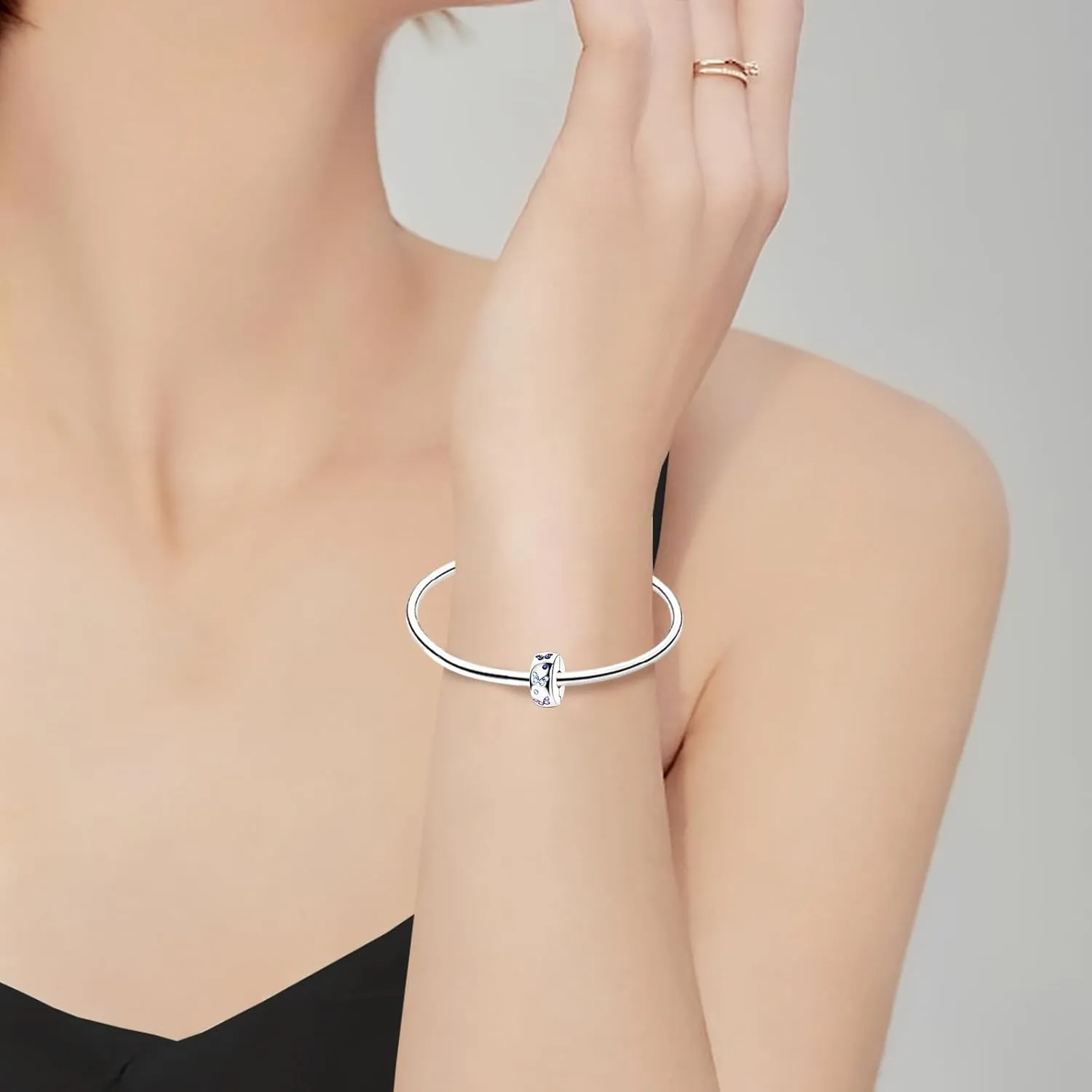 Charms for Bracelets & Necklace 925 Sterling Silver Charms Elephant Happy Birthday Charm Fit for Valentine's Day Mother's Day Jewelry Gift for Women