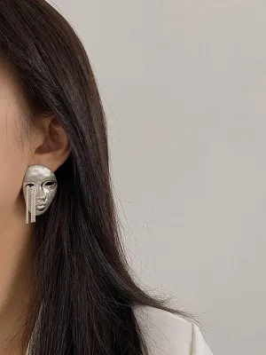 Chicmy-Original Stylish Mask Tassels Earrings