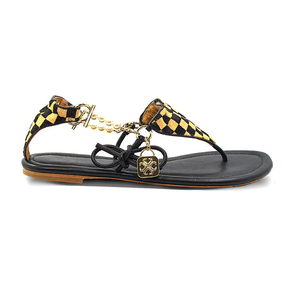 CICI BELLO BIKINI SANDAL - BLACK/SADDLE
