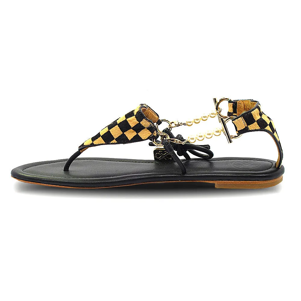 CICI BELLO BIKINI SANDAL - BLACK/SADDLE