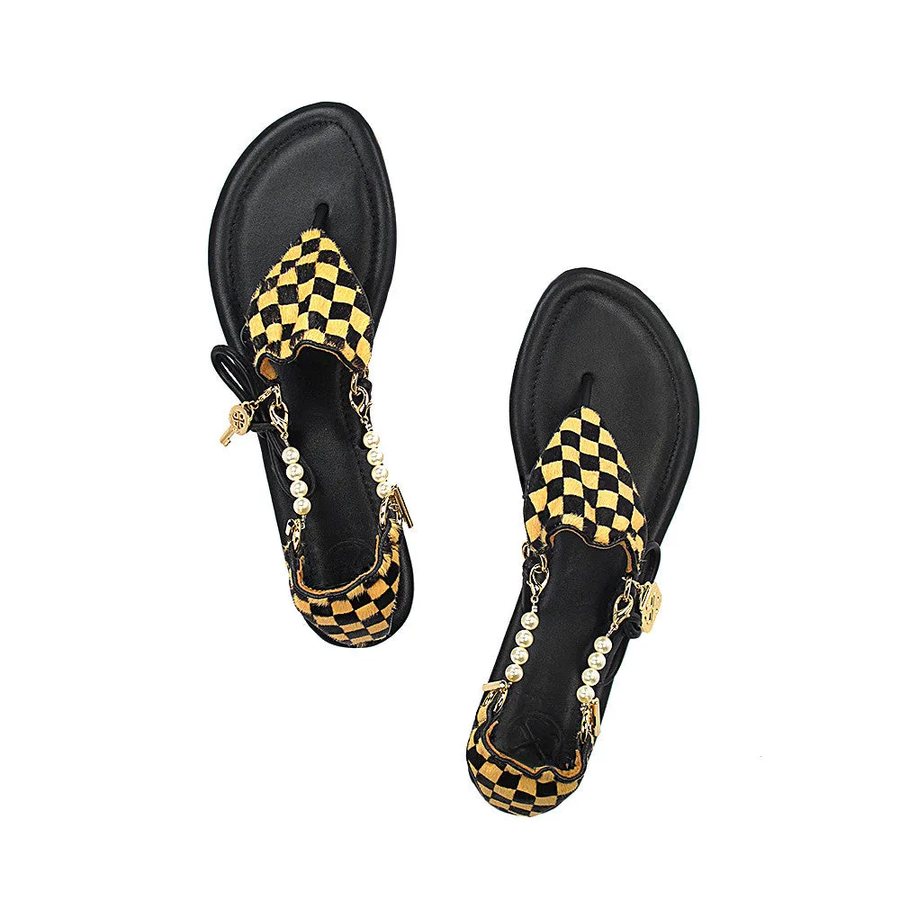 CICI BELLO BIKINI SANDAL - BLACK/SADDLE